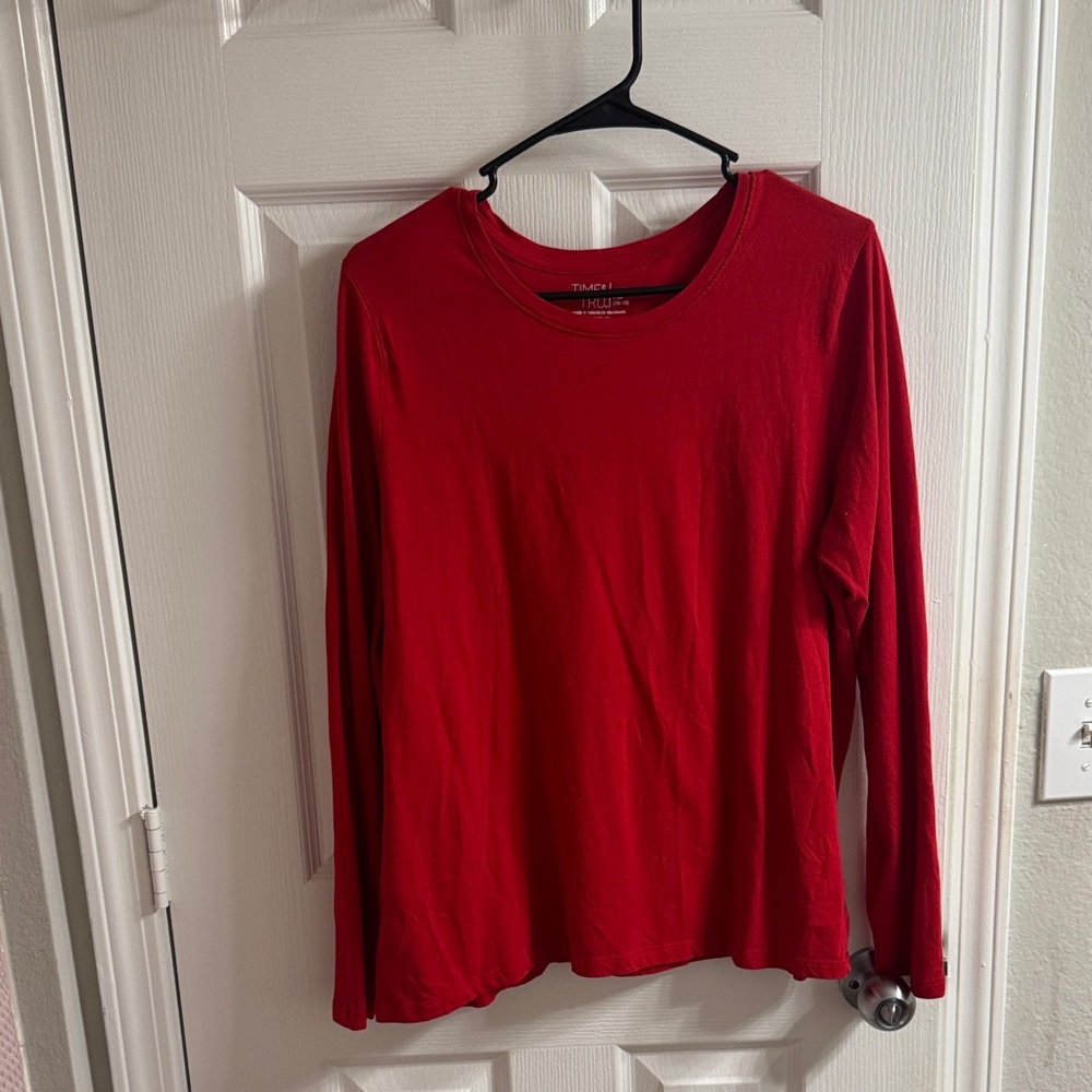 Red Long Sleeve Tee